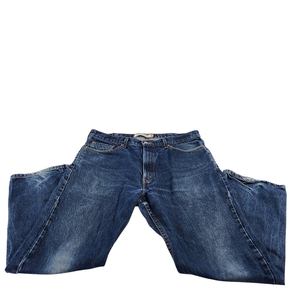Levis 505‎ Regular Fit Mens Jeans Medium Wash Straight Leg Denim 38x29